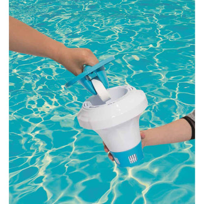 موزع كيماويات عائم Bestway Flowclear لصيانة مياه المسبح