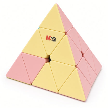 M&G Chenguang Magic Cube Pyramid Puzzle – Triangular 3D Brain Teaser for Kids Ages 3+ – Colorful Educational Logic Toy - No: APK959X3
