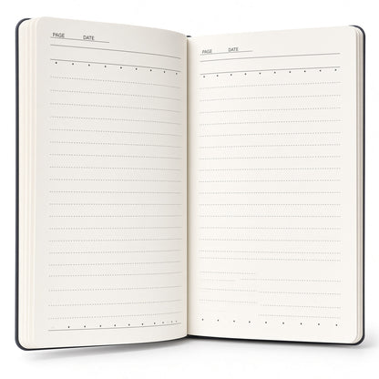 Yassin Double Tone Notebook A5, 192 Pages, 70 GSM, 8mm Ruled, Elastic Closure, Premium Cover, Pen Included - 1pcs - No: 1321