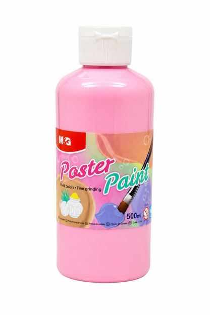 M&G Chenguang Poster Paint 500ml – Pink Water-Based Poster Color for School, Art & Craft Projects - No: APL976R0WD