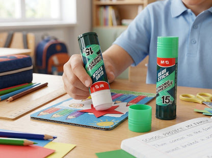 M&G Chenguang Glue Stick 15g – Strong Adhesive, Smooth Application, Washable, Non-Toxic Glue for Paper, Cardboard & School Projects - 1pcs - No: ASG971H4