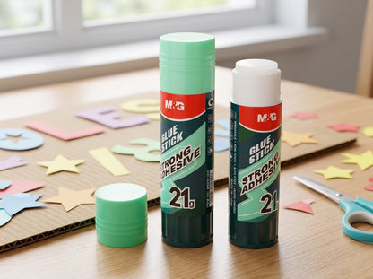 M&G Chenguang Glue Stick 21g – Strong Adhesive, Smooth Application, Washable, Non-Toxic Glue for Paper, Cardboard & School Projects - 1pcs - No: ASG971H5