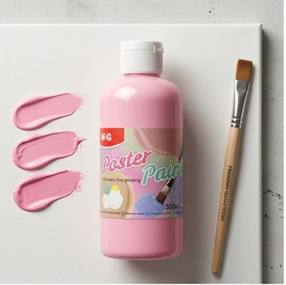 M&G Chenguang Poster Paint 500ml – Pink Water-Based Poster Color for School, Art & Craft Projects - No: APL976R0WD