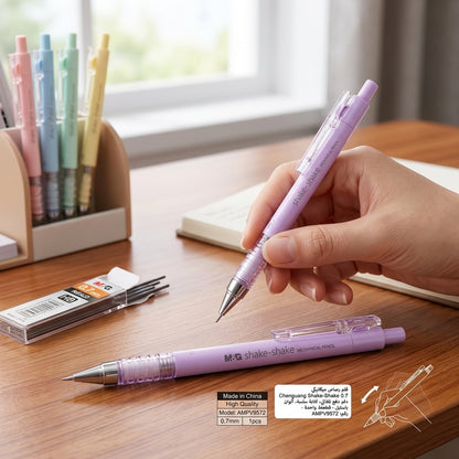 M&G Chenguang Shake-Shake Mechanical Pencil 0.7mm – Auto Advance, Smooth Writing, Pastel Colors - 1pcs - No:AMPV9572