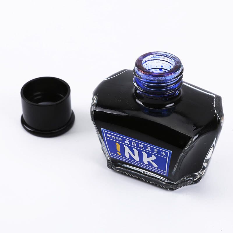 M&G Chenguang High Quality Glass Of Ink 60ml For Signature and Decorative Writing & Stamp Pad refill - Blue - No: AICW9001C