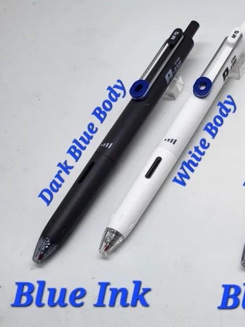 M&G Chenguang Silent Click Gel Pen 0.5mm – Noiseless Retractable Blue Ink Pen with Soft Grip for School, Office & Exams  - 1pcs- No:AGPJ9675