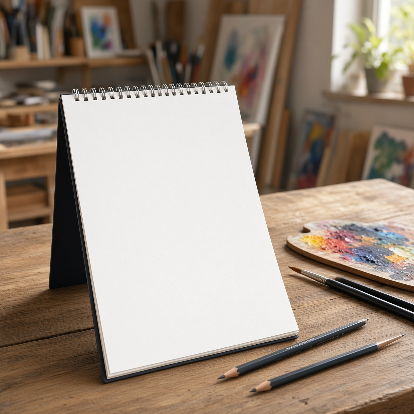 YASSIN Art Work Sketch Book A4 – 15 Sheets, 250 GSM, Spiral Bound Drawing & Sketch Pad white paper, 21 × 29.7 cm  - No: 1337