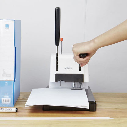 M&G Chenguang Heavy Duty Electric Paper Punch Machine – Up to 300 Sheets Capacity – 30mm Punch Thickness – 30W - No:AEQ96714