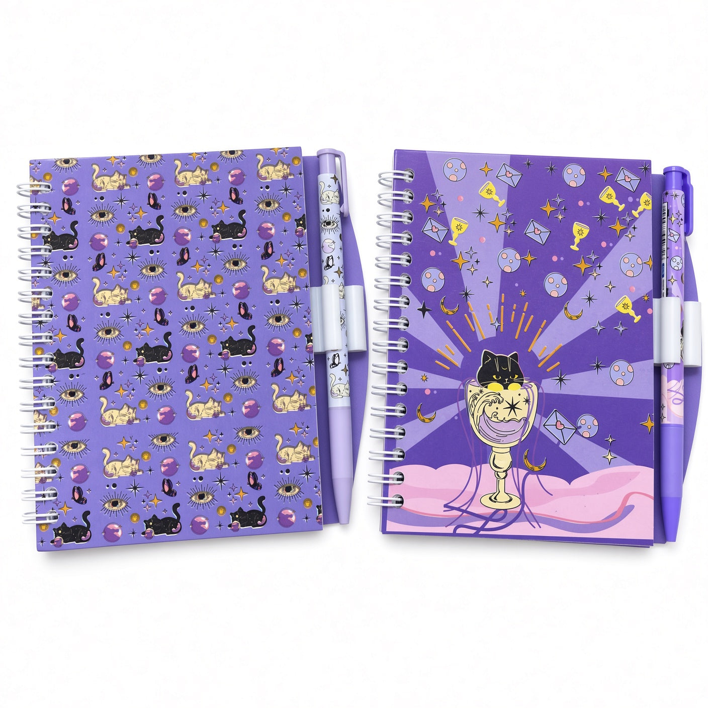 Yassin Kiki Quokka or Magic A6 Spiral Notebook with Matching Pen – Cute Printed Notebook for School, Office, Journaling & Everyday Notes
