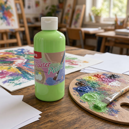 M&G Chenguang Poster Paint 500ml – Vibrant Green Poster Paint, Fine Grinding – Large Size - No: APL976R0H6
