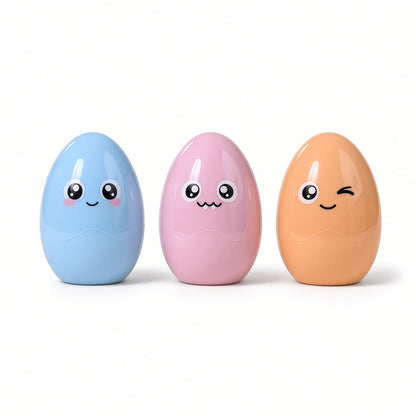 M&G Chenguang Egg-Shaped Pencil Sharpener with Built-In Shavings Container – Cute Pastel Design - 1pcs – No: APS912K1