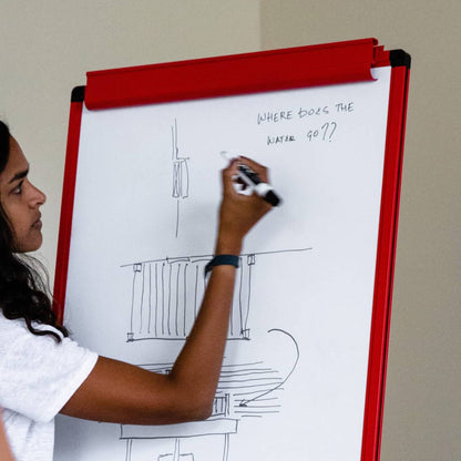 M&G Chenguang  Whiteboard Flip Chart U-Stand Dry-Erase - Size:60cm X 90Cm -  No: ADB98346