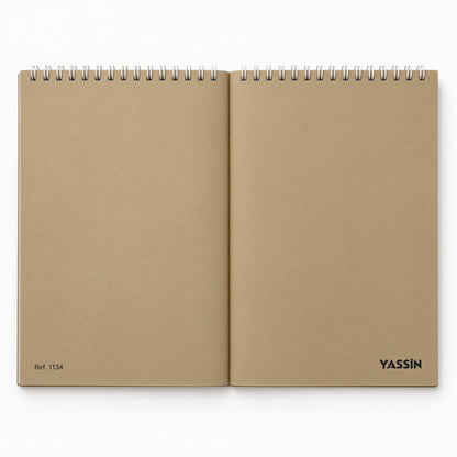Yassin Brown Craft Sketch Book, 19 × 26 cm, 30 Sheets, 200 GSM - 1pcs - No: 1134