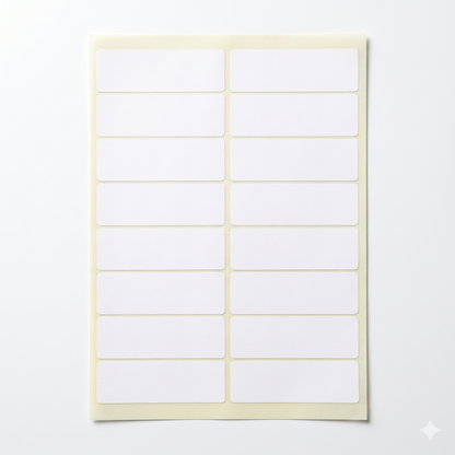 Yassin Pack of Label A4 - Size (105x37mm) 16 in Sheet - 100 Sheets - view 5