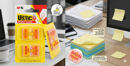 M&G Chenguang Post-it Notes, 76x76mm Versatile Sticky Notes, 100 Sheets for Organization - No: YS-495