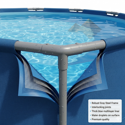 Jilong Avenli Blue Round steel frame 3.00m*76cm pools family swimming Pool with Filter Pump 300gal - No: 17798EU