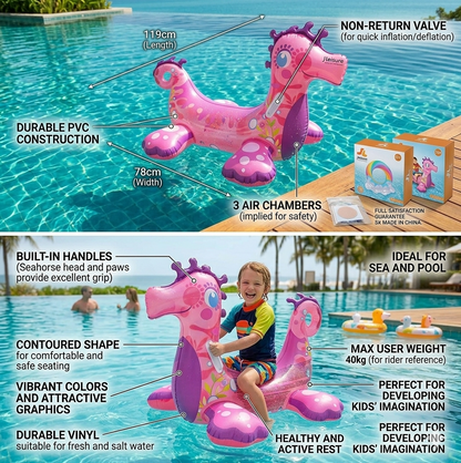Jilong Sunclub Seahorse Rider outdoor inflatable 119*78cm - No:35014