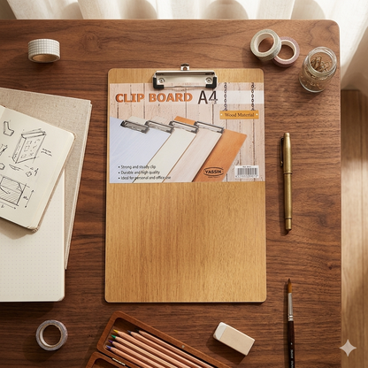 Yassin wooden clip board thin assorted colours - view 2