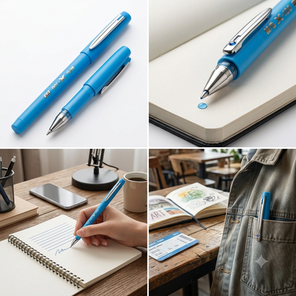 M&G Chenguang X-100 Gel Pen 0.5mm – Smooth Quick-Dry Blue Ink Pen for School, Office & Daily Writing - 1pcs - No: AGPV8671