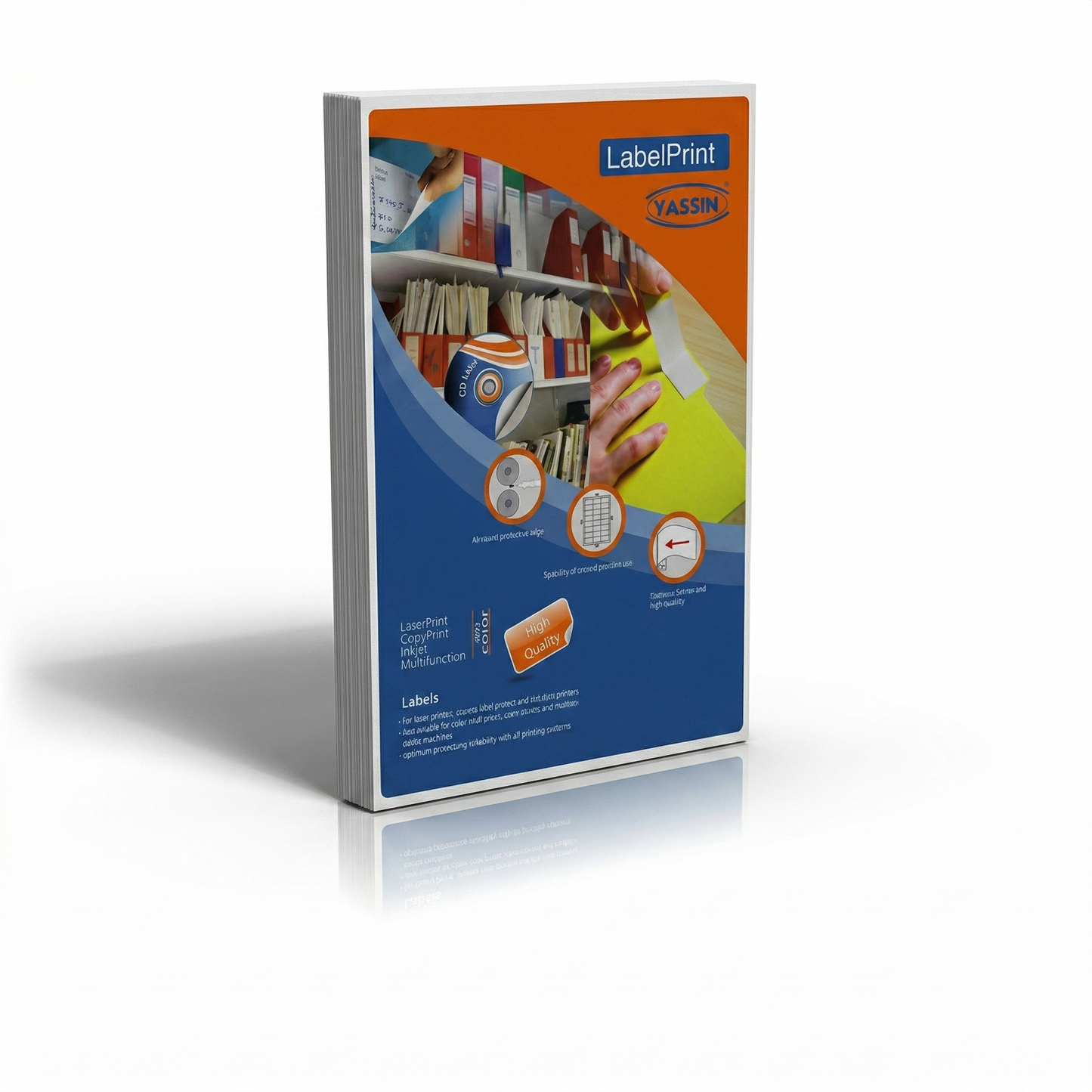 Yassin Pack of Label A4 Size (105x146.5mm) 4 labels per sheet - 100 sheets - view 4