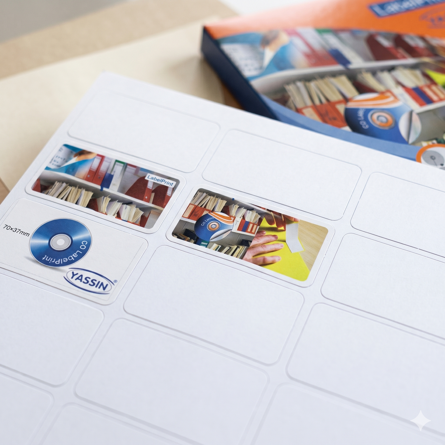 Yassin Pack of Label Yassin A4 - Size(70*37mm) 24 labels per sheet