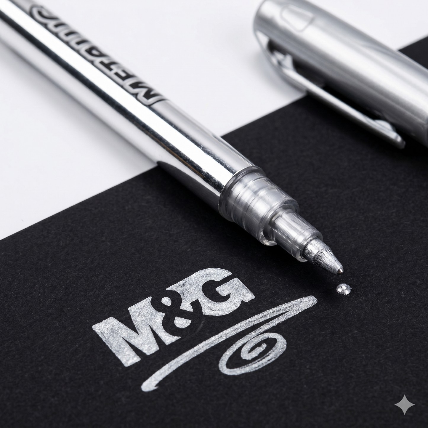 M&G Chenguang Silver Metallic Marker Pen -  No: AWBY0108