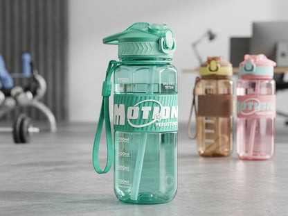 800ml Tritan Sports Water Bottle with Flip Straw and Leakproof Lid - 1pcs