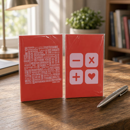 YASSIN Mini Thread-bound Notebook – 32 Sheets, 13.5 × 20 cm, 80 GSM – Ruled Notebook with Fun Red Cover - 1pcs - No: 1314