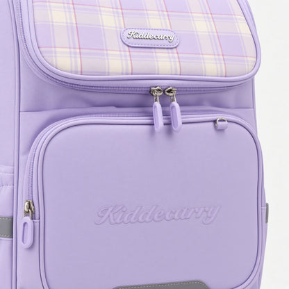 M&G Chenguang 16-Inch Kids School Backpack – Lightweight Waterproof School Bag, Lavender Plaid Design - No: ABB904V977