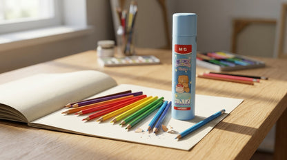 M&G Chenguang Click Color Pencils, 12 Colors – Retractable Coloring Pencil Set with Storage Tube - No: AMPU69R2