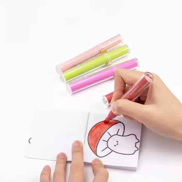 M&G Chenguang Floral Scented Glitter Highlighter Pen – Soft Chisel Tip, Fragrant Pastel Marker for Notes & Journaling - 1pcs - No: APMV09G7