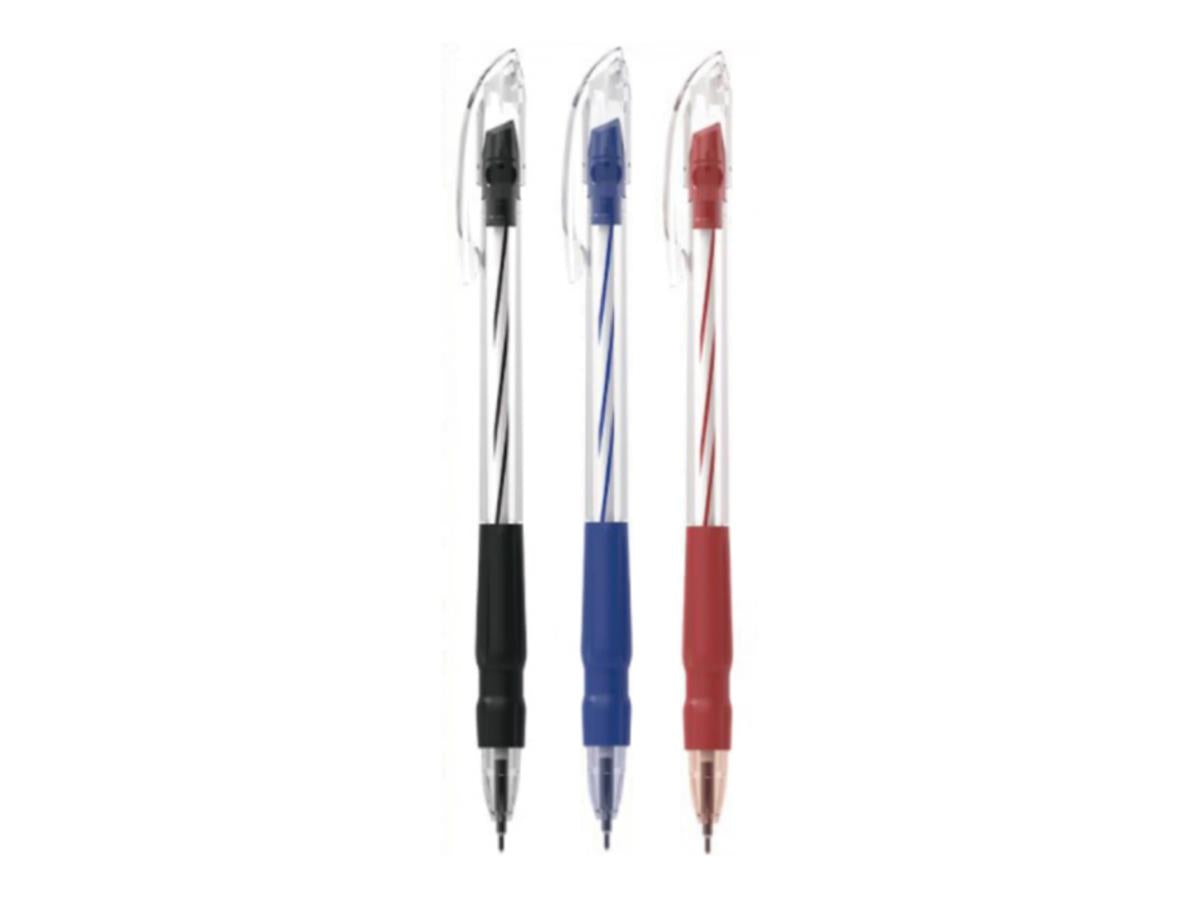 M&G Chenguang 0.5m Red , Black and Blue Semi-Gel Pen- Ergonomic Grip - 1pcs - No:ABP629R4
