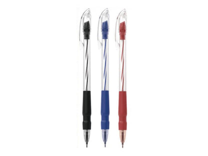 M&G Chenguang 0.5m Red , Black and Blue Semi-Gel Pen- Ergonomic Grip - 1pcs - No:ABP629R4