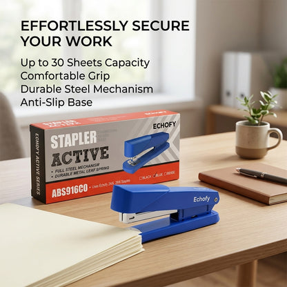 M&G Stapler, Reliable and Efficient Document Binding, Compact Design 24/6 - 26/6 - No: ABS916C0