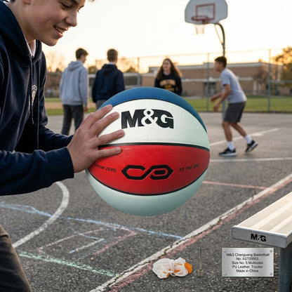 M&G Chenguang Basketball Size No. 5 Multicolor  - No:AST09503