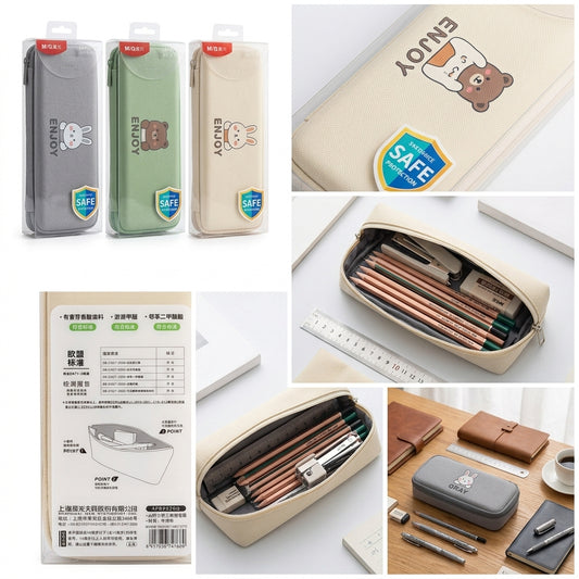 M&G Chenguang Length+ Large Capacity EVA Pencil Case - 1 Zipper Pocket – Assorted Designs - 1pcs - No: APB932NQ