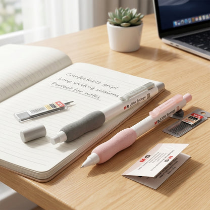 M&G Chenguang Little Sponge Mechanical Pencil 0.7mm – Soft Sponge Grip, Retractable Pencil with Eraser - 1pcs - No:AMPU6672