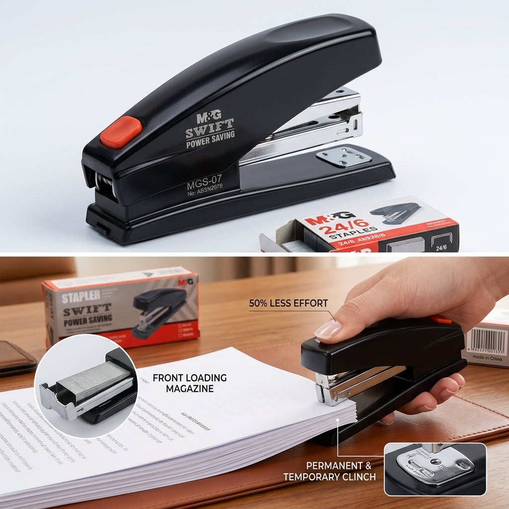 M&G Swift Power Saving Stapler 24/6 - 26/6 No: ABSN2676