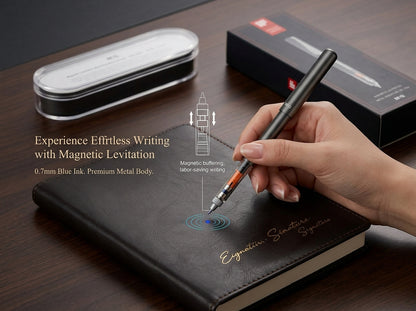 M&G Chenguang Magnetic Levitation Metal Signature Gel Pen , luxury Pen , Classy Style   – 0.7mm Blue Ink - No:  AGPUA671