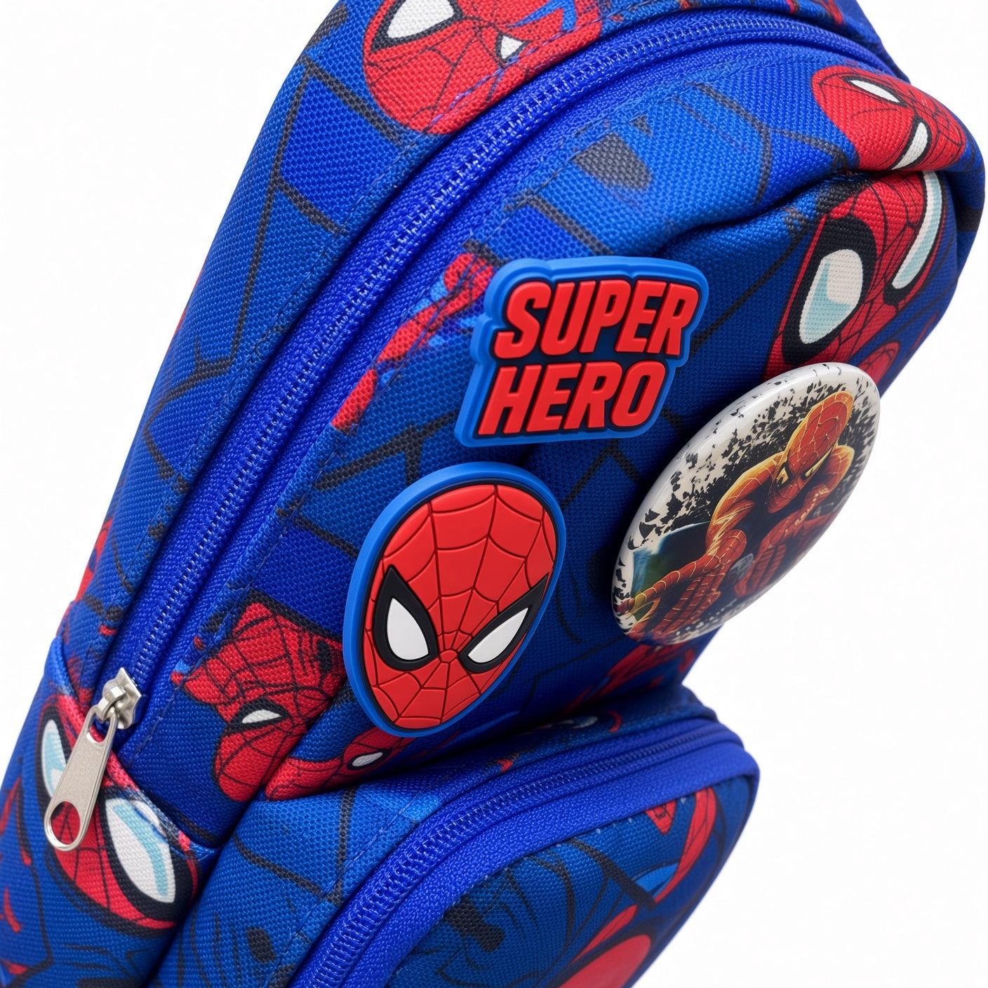 Spider-Man Kids Pencil Case – Double Zipper Large Capacity School Stationery Organizer