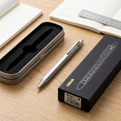 M&G Chenguang 2-in-1 Ballpoint Pen with 10cm Ruler – 0.5mm Fine Tip - No: AGPY3602