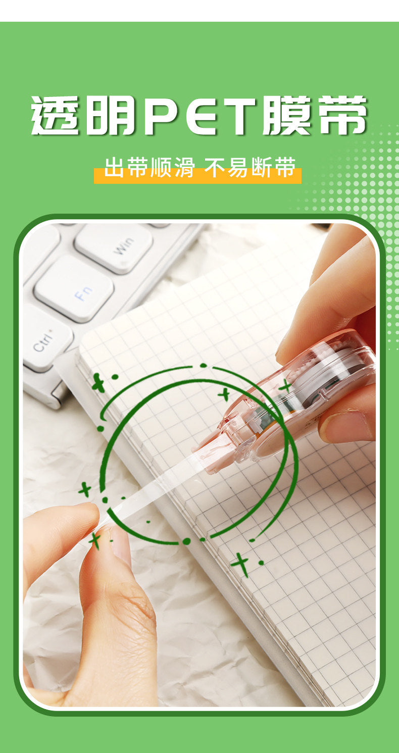 M&G Chenguang ProfutureLab Correction Tape Value Pack – 3 Pack, 5m x 5mm Each, Instant Dry PET Correction Tape for School, Office & Home - 1 pack - No: ACT54741