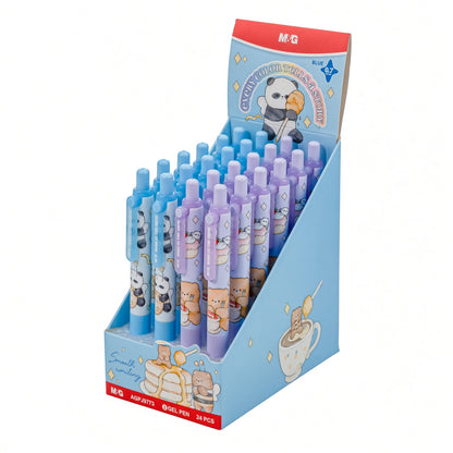M&G Chenguang Gel Pen 0.7mm – Blue Ink – Cute Bear Design – Smooth Writing Pen - 1pcs - No: AGPJ9773