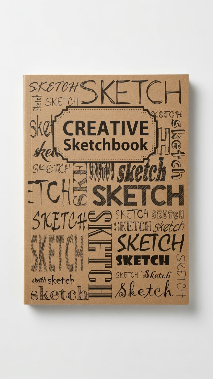 YASSIN Creative Sketchbook A4 – 192 Pages, 120 GSM Premium Drawing & Sketch Paper for Artists, Students & Designers