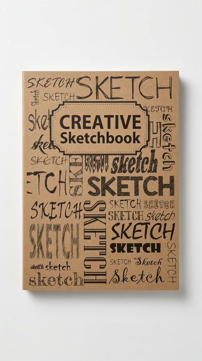 YASSIN Creative Sketchbook A4 – 192 Pages, 120 GSM Premium Drawing & Sketch Paper for Artists, Students & Designers