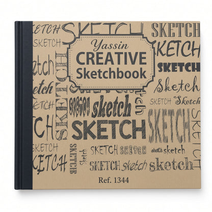 Yassin A6 Creative Sketchbook 160 Pages – Blank Drawing & Sketching Notebook – 125 × 170 mm - No: 1344