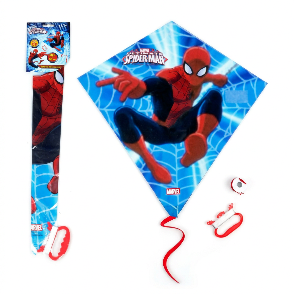 Plastic flying kite studio packshot
