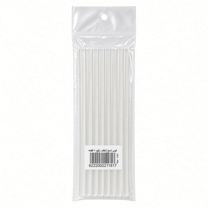 Transparent Hot Melt Glue Sticks – 8 Pieces – Clear Glue Gun Refills for Crafting, DIY & Repair - No: 1181