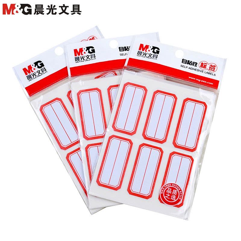 M&G Chenguang Self-Adhesive File Index Labels – Writable Classification Stickers, 6 Sheets (60 Labels) - No: YT-09