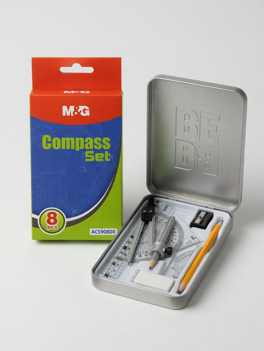 M&G Chenguang Compass set 8pcs With Box 8pcs - No:ACS908D0
